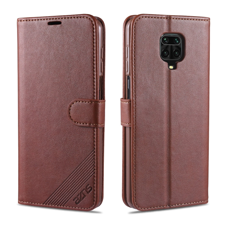 AZNS Sheepskin Texture ซองหนังพลิกแนวนอนพร้อมตัวยึดและช่องเสียบการ์ดและกระเป๋าสตางค์, For iPhone 11, For iPhone 11 Pro, For iPhone 11 Pro Max, For Xiaomi Redmi 8 / 8A, For Xiaomi Redmi 10X 4G / Note 9, For Xiaomi Redmi K20 / K20 Pro, For Xiaomi Redmi K...