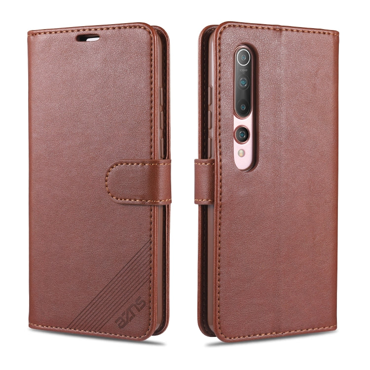 AZNS Sheepskin Texture ซองหนังพลิกแนวนอนพร้อมตัวยึดและช่องเสียบการ์ดและกระเป๋าสตางค์, For iPhone 11, For iPhone 11 Pro, For iPhone 11 Pro Max, For Xiaomi Redmi 8 / 8A, For Xiaomi Redmi 10X 4G / Note 9, For Xiaomi Redmi K20 / K20 Pro, For Xiaomi Redmi K...