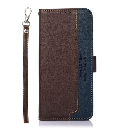 KHAZNEH เคสโทรศัพท์ RFID หนังลายลิ้นจี่, For OnePlus 12, For OnePlus Ace 2 Pro, For OnePlus Nord 3 / Ace 2V