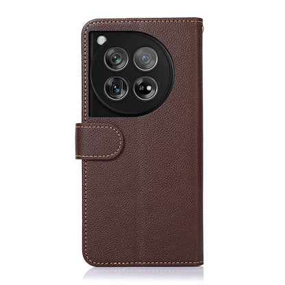 KHAZNEH เคสโทรศัพท์ RFID หนังลายลิ้นจี่, For OnePlus 12, For OnePlus Ace 2 Pro, For OnePlus Nord 3 / Ace 2V