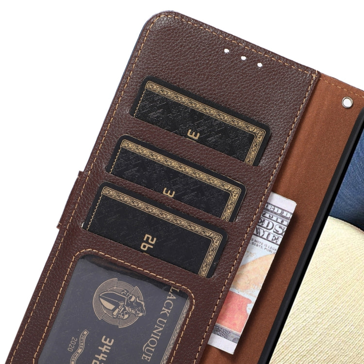 KHAZNEH เคสโทรศัพท์ RFID หนังลายลิ้นจี่, For OnePlus 12, For OnePlus Ace 2 Pro, For OnePlus Nord 3 / Ace 2V