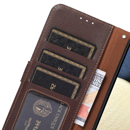 KHAZNEH เคสโทรศัพท์ RFID หนังลายลิ้นจี่, For OnePlus 12, For OnePlus Ace 2 Pro, For OnePlus Nord 3 / Ace 2V