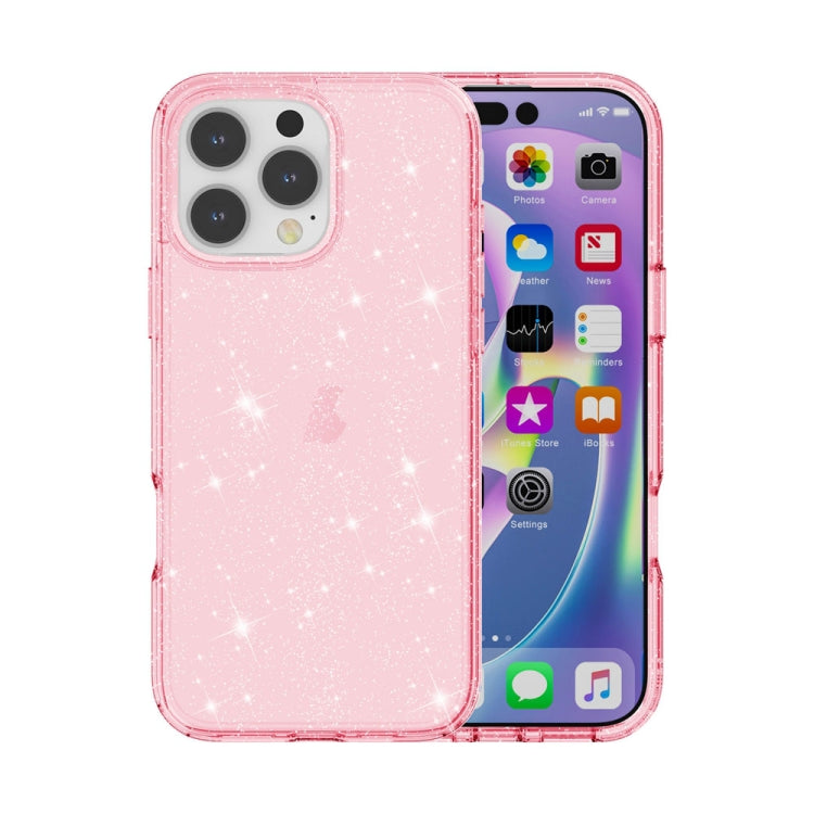เคสโทรศัพท์ผงกลิตเตอร์เทอร์มิเนเตอร์กันกระแทก, For iPhone 17e / 16e, For iPhone 16 Pro Max, For iPhone 16 Pro, For iPhone 16 Plus, For iPhone 16, For iPhone 15 Pro Max, For iPhone 15 Pro, For iPhone 15 Plus, For iPhone 15