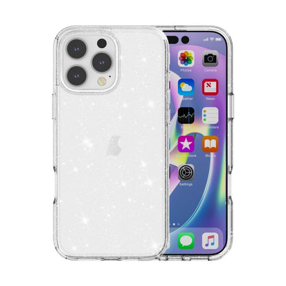 เคสโทรศัพท์ผงกลิตเตอร์เทอร์มิเนเตอร์กันกระแทก, For iPhone 17e / 16e, For iPhone 16 Pro Max, For iPhone 16 Pro, For iPhone 16 Plus, For iPhone 16, For iPhone 15 Pro Max, For iPhone 15 Pro, For iPhone 15 Plus, For iPhone 15