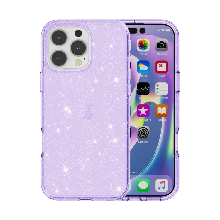 เคสโทรศัพท์ผงกลิตเตอร์เทอร์มิเนเตอร์กันกระแทก, For iPhone 17e / 16e, For iPhone 16 Pro Max, For iPhone 16 Pro, For iPhone 16 Plus, For iPhone 16, For iPhone 15 Pro Max, For iPhone 15 Pro, For iPhone 15 Plus, For iPhone 15