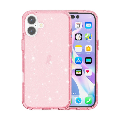 เคสโทรศัพท์ผงกลิตเตอร์เทอร์มิเนเตอร์กันกระแทก, For iPhone 17e / 16e, For iPhone 16 Pro Max, For iPhone 16 Pro, For iPhone 16 Plus, For iPhone 16, For iPhone 15 Pro Max, For iPhone 15 Pro, For iPhone 15 Plus, For iPhone 15