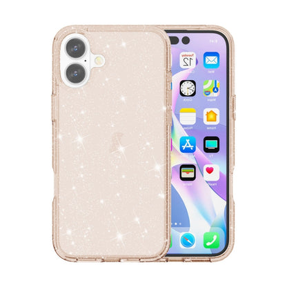 เคสโทรศัพท์ผงกลิตเตอร์เทอร์มิเนเตอร์กันกระแทก, For iPhone 17e / 16e, For iPhone 16 Pro Max, For iPhone 16 Pro, For iPhone 16 Plus, For iPhone 16, For iPhone 15 Pro Max, For iPhone 15 Pro, For iPhone 15 Plus, For iPhone 15