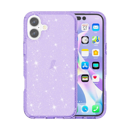 เคสโทรศัพท์ผงกลิตเตอร์เทอร์มิเนเตอร์กันกระแทก, For iPhone 17e / 16e, For iPhone 16 Pro Max, For iPhone 16 Pro, For iPhone 16 Plus, For iPhone 16, For iPhone 15 Pro Max, For iPhone 15 Pro, For iPhone 15 Plus, For iPhone 15