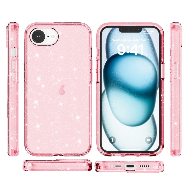 เคสโทรศัพท์ผงกลิตเตอร์เทอร์มิเนเตอร์กันกระแทก, For iPhone 17e / 16e, For iPhone 16 Pro Max, For iPhone 16 Pro, For iPhone 16 Plus, For iPhone 16, For iPhone 15 Pro Max, For iPhone 15 Pro, For iPhone 15 Plus, For iPhone 15