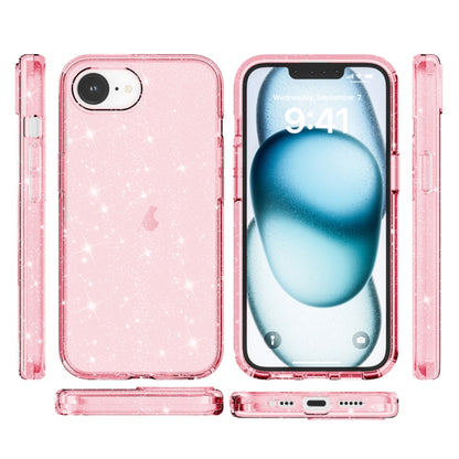 เคสโทรศัพท์ผงกลิตเตอร์เทอร์มิเนเตอร์กันกระแทก, For iPhone 17e / 16e, For iPhone 16 Pro Max, For iPhone 16 Pro, For iPhone 16 Plus, For iPhone 16, For iPhone 15 Pro Max, For iPhone 15 Pro, For iPhone 15 Plus, For iPhone 15