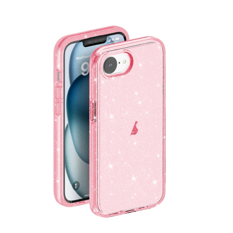 เคสโทรศัพท์ผงกลิตเตอร์เทอร์มิเนเตอร์กันกระแทก, For iPhone 17e / 16e, For iPhone 16 Pro Max, For iPhone 16 Pro, For iPhone 16 Plus, For iPhone 16, For iPhone 15 Pro Max, For iPhone 15 Pro, For iPhone 15 Plus, For iPhone 15