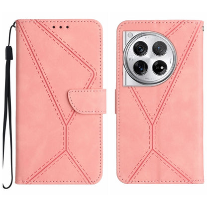 เย็บเคสโทรศัพท์หนังนูน, For OnePlus Nord 4 5G, For OnePlus Nord CE4, For OnePlus 12R 5G Global, For OnePlus 12 5G Global