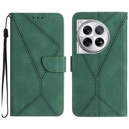 เย็บเคสโทรศัพท์หนังนูน, For OnePlus Nord 4 5G, For OnePlus Nord CE4, For OnePlus 12R 5G Global, For OnePlus 12 5G Global