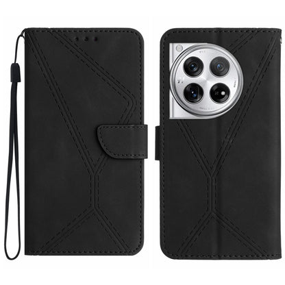 เย็บเคสโทรศัพท์หนังนูน, For OnePlus Nord 4 5G, For OnePlus Nord CE4, For OnePlus 12R 5G Global, For OnePlus 12 5G Global