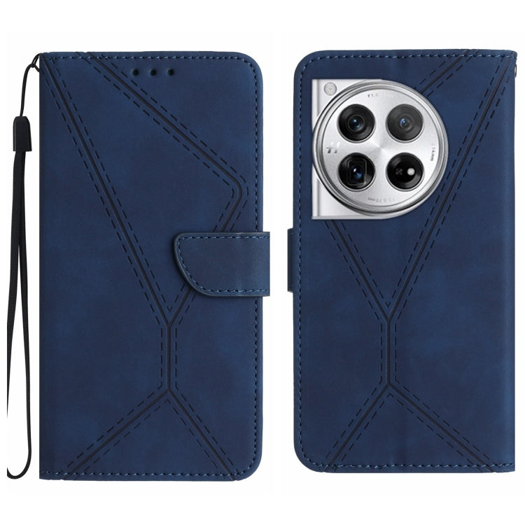เย็บเคสโทรศัพท์หนังนูน, For OnePlus Nord 4 5G, For OnePlus Nord CE4, For OnePlus 12R 5G Global, For OnePlus 12 5G Global