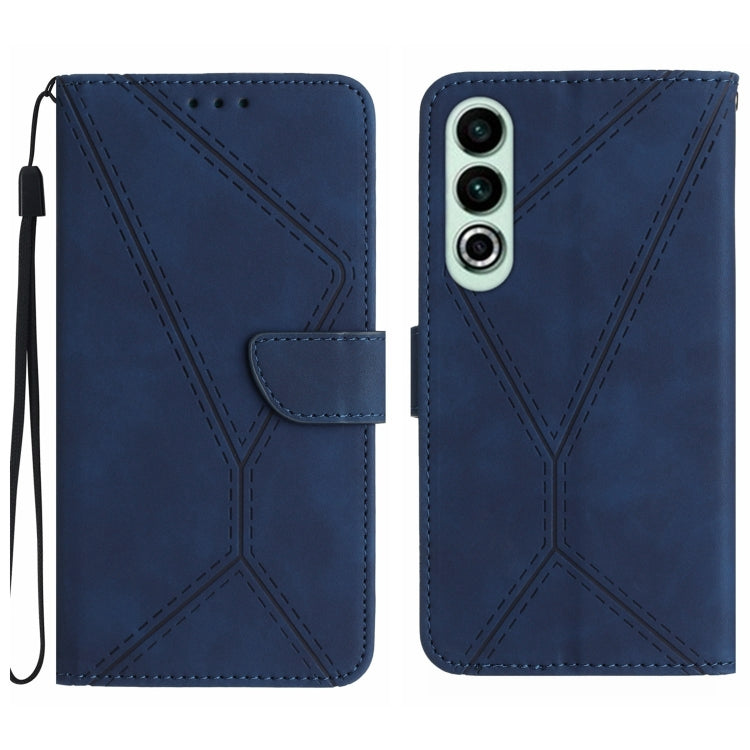 เย็บเคสโทรศัพท์หนังนูน, For OnePlus Nord 4 5G, For OnePlus Nord CE4, For OnePlus 12R 5G Global, For OnePlus 12 5G Global