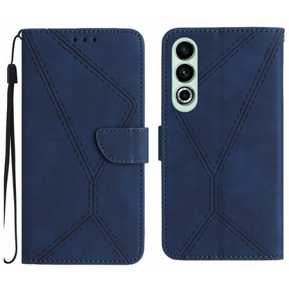 เย็บเคสโทรศัพท์หนังนูน, For OnePlus Nord 4 5G, For OnePlus Nord CE4, For OnePlus 12R 5G Global, For OnePlus 12 5G Global