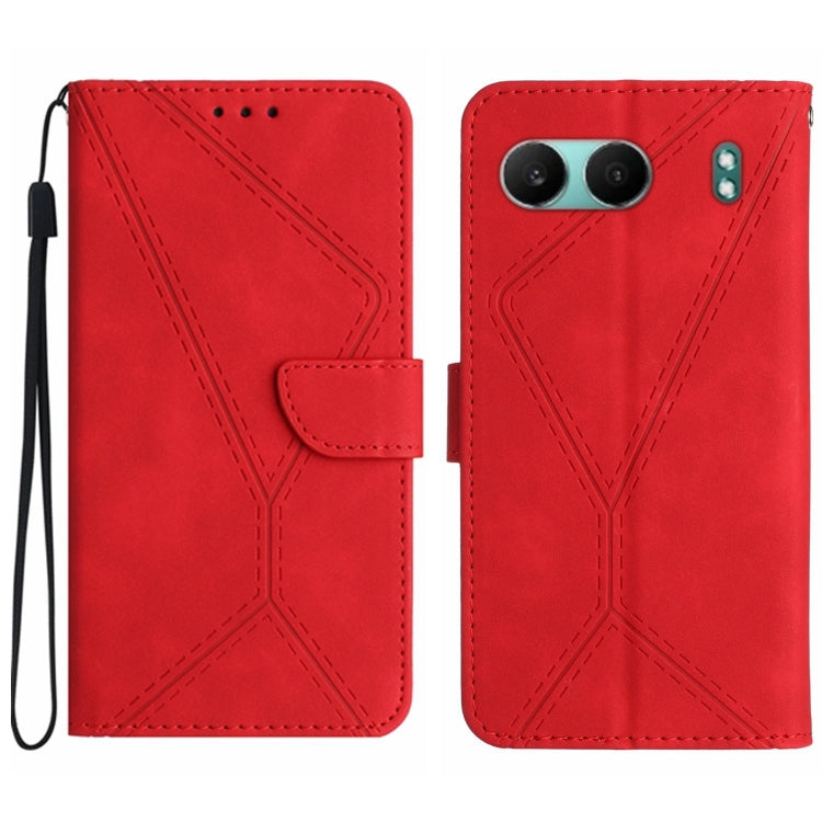 เย็บเคสโทรศัพท์หนังนูน, For OnePlus Nord 4 5G, For OnePlus Nord CE4, For OnePlus 12R 5G Global, For OnePlus 12 5G Global