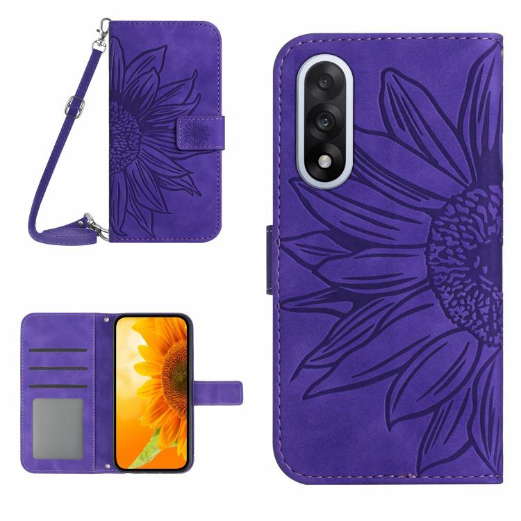 ซองโทรศัพท์หนังลายนูน Skin Feel Sun Flower พร้อมเชือกเส้นเล็ก, For OnePlus Nord 6 5G, For OnePlus 15R, For OnePlus 15 5G, For OnePlus Nord 5 5G / Ace 5 Ultra