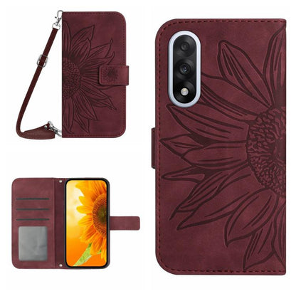 ซองโทรศัพท์หนังลายนูน Skin Feel Sun Flower พร้อมเชือกเส้นเล็ก, For OnePlus Nord 6 5G, For OnePlus 15R, For OnePlus 15 5G, For OnePlus Nord 5 5G / Ace 5 Ultra