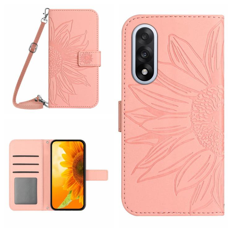 ซองโทรศัพท์หนังลายนูน Skin Feel Sun Flower พร้อมเชือกเส้นเล็ก, For OnePlus Nord 6 5G, For OnePlus 15R, For OnePlus 15 5G, For OnePlus Nord 5 5G / Ace 5 Ultra