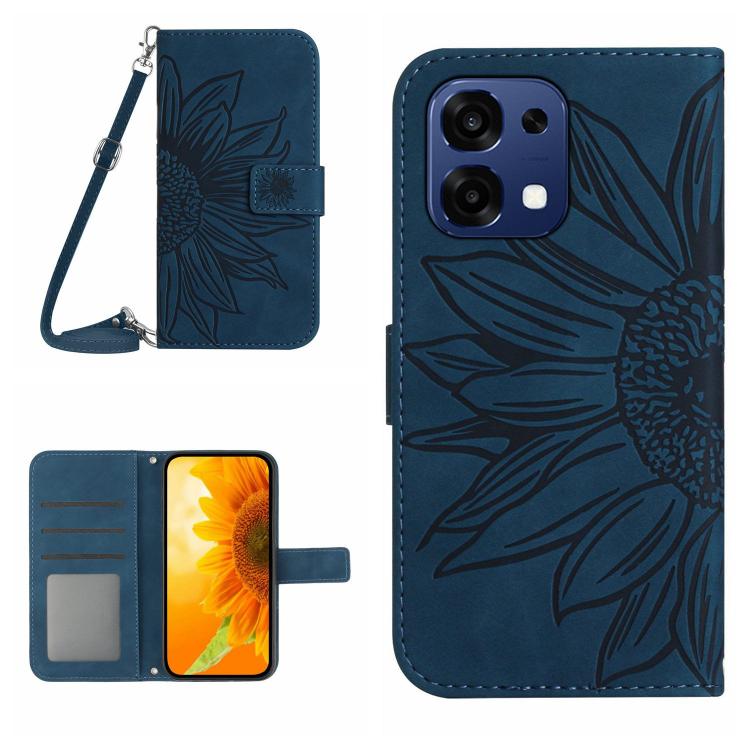 ซองโทรศัพท์หนังลายนูน Skin Feel Sun Flower พร้อมเชือกเส้นเล็ก, For OnePlus Nord 6 5G, For OnePlus 15R, For OnePlus 15 5G, For OnePlus Nord 5 5G / Ace 5 Ultra