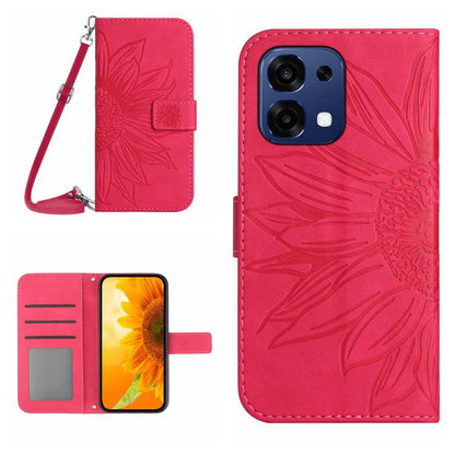 ซองโทรศัพท์หนังลายนูน Skin Feel Sun Flower พร้อมเชือกเส้นเล็ก, For OnePlus Nord 6 5G, For OnePlus 15R, For OnePlus 15 5G, For OnePlus Nord 5 5G / Ace 5 Ultra