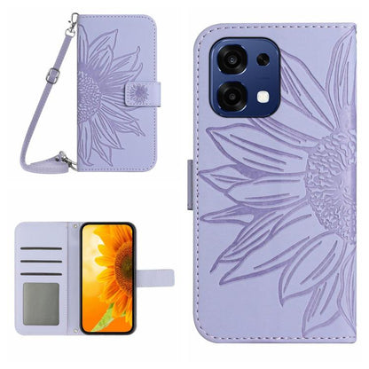 ซองโทรศัพท์หนังลายนูน Skin Feel Sun Flower พร้อมเชือกเส้นเล็ก, For OnePlus Nord 6 5G, For OnePlus 15R, For OnePlus 15 5G, For OnePlus Nord 5 5G / Ace 5 Ultra
