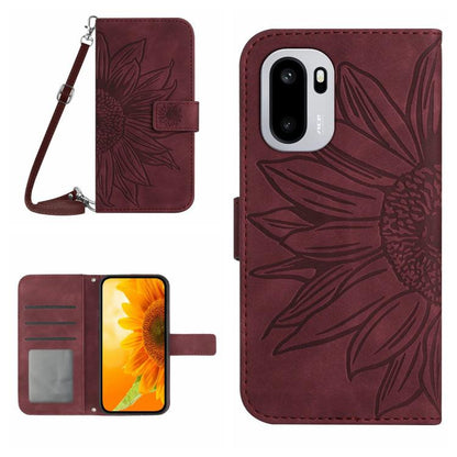ซองโทรศัพท์หนังลายนูน Skin Feel Sun Flower พร้อมเชือกเส้นเล็ก, For OnePlus Nord 6 5G, For OnePlus 15R, For OnePlus 15 5G, For OnePlus Nord 5 5G / Ace 5 Ultra