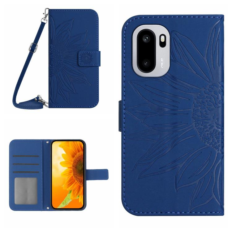 ซองโทรศัพท์หนังลายนูน Skin Feel Sun Flower พร้อมเชือกเส้นเล็ก, For OnePlus Nord 6 5G, For OnePlus 15R, For OnePlus 15 5G, For OnePlus Nord 5 5G / Ace 5 Ultra