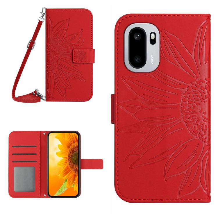 ซองโทรศัพท์หนังลายนูน Skin Feel Sun Flower พร้อมเชือกเส้นเล็ก, For OnePlus Nord 6 5G, For OnePlus 15R, For OnePlus 15 5G, For OnePlus Nord 5 5G / Ace 5 Ultra