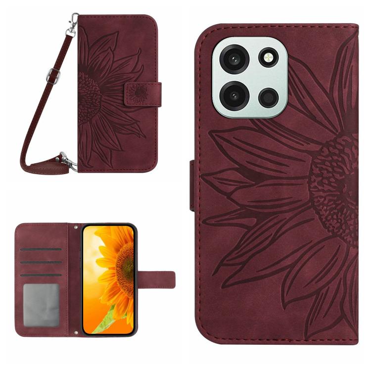ซองโทรศัพท์หนังลายนูน Skin Feel Sun Flower พร้อมเชือกเส้นเล็ก, For OnePlus Nord 6 5G, For OnePlus 15R, For OnePlus 15 5G, For OnePlus Nord 5 5G / Ace 5 Ultra