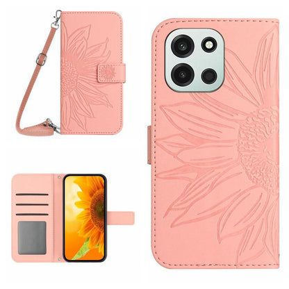 ซองโทรศัพท์หนังลายนูน Skin Feel Sun Flower พร้อมเชือกเส้นเล็ก, For OnePlus Nord 6 5G, For OnePlus 15R, For OnePlus 15 5G, For OnePlus Nord 5 5G / Ace 5 Ultra
