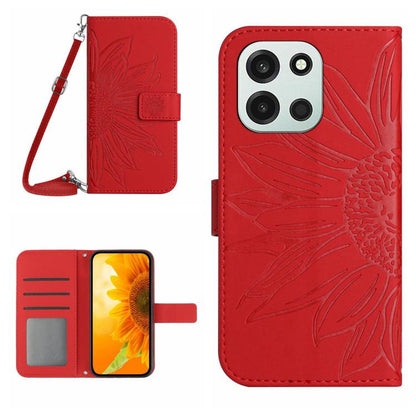 ซองโทรศัพท์หนังลายนูน Skin Feel Sun Flower พร้อมเชือกเส้นเล็ก, For OnePlus Nord 6 5G, For OnePlus 15R, For OnePlus 15 5G, For OnePlus Nord 5 5G / Ace 5 Ultra