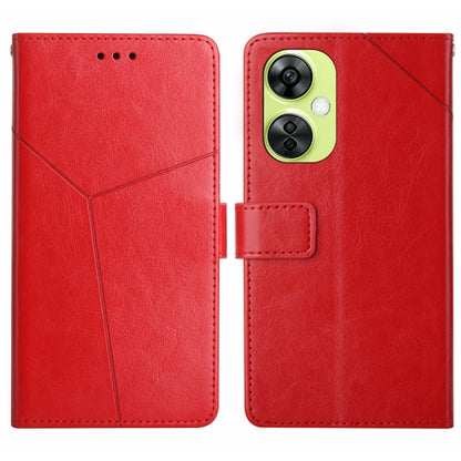เคสโทรศัพท์หนังพลิกลายรูปตัว Y, For OnePlus 12R 5G Global, For OnePlus 12 5G Global, For OnePlus Nord CE 3 Lite