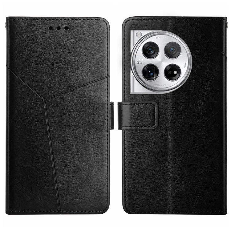 เคสโทรศัพท์หนังพลิกลายรูปตัว Y, For OnePlus 12R 5G Global, For OnePlus 12 5G Global, For OnePlus Nord CE 3 Lite