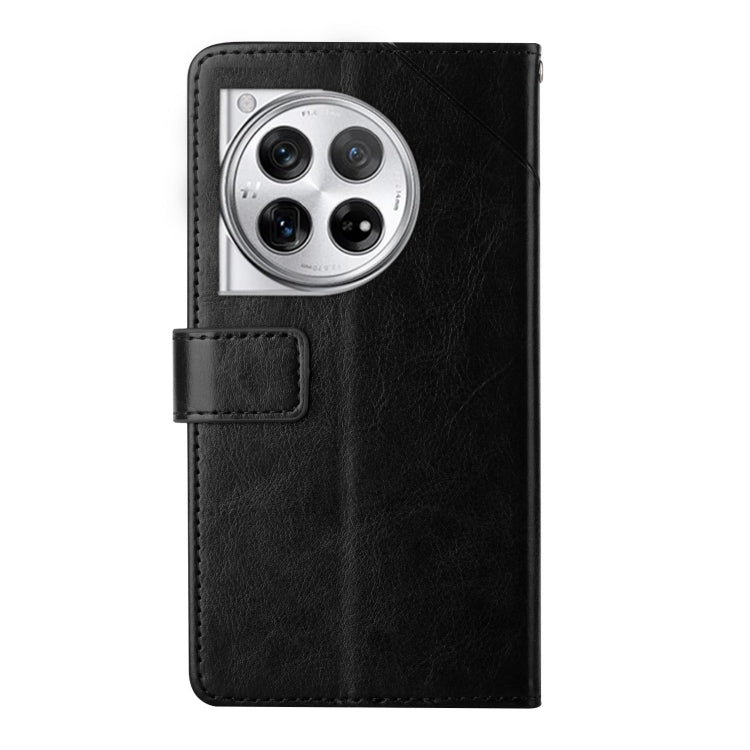 เคสโทรศัพท์หนังพลิกลายรูปตัว Y, For OnePlus 12R 5G Global, For OnePlus 12 5G Global, For OnePlus Nord CE 3 Lite