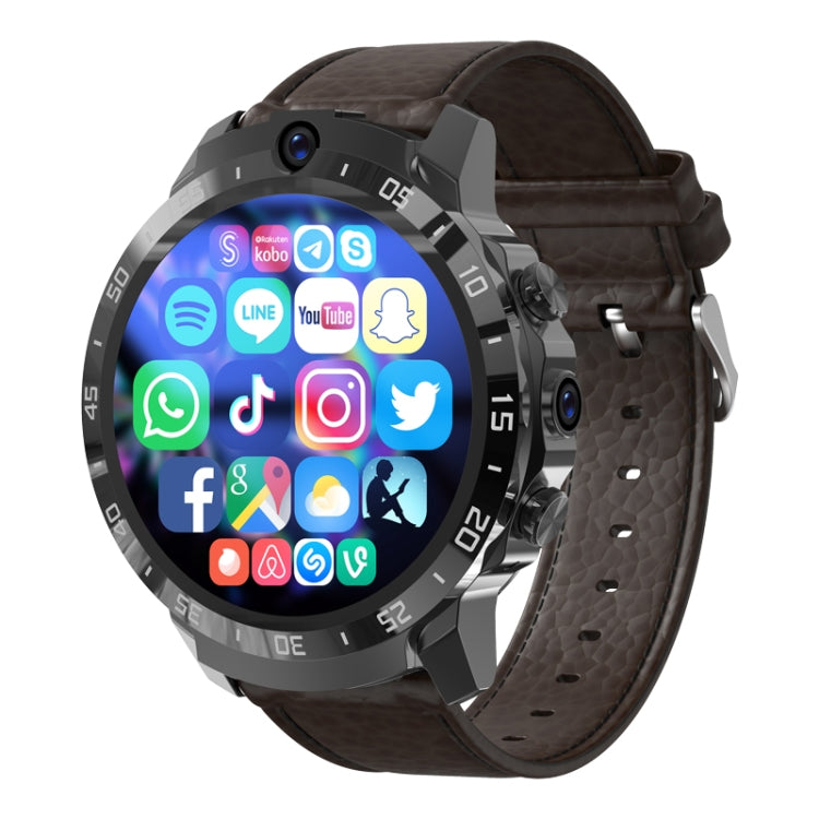 MT27 4G+64G 1.6 นิ้ว IP67 กันน้ำ 4G Android 8.1 ดูสมาร์ทรองรับอัตราการเต้นหัวใจ / GPS, Leather Band