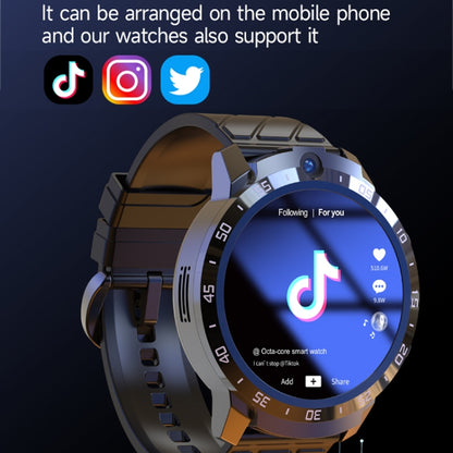 MT27 4G+64G 1.6 นิ้ว IP67 กันน้ำ 4G Android 8.1 ดูสมาร์ทรองรับอัตราการเต้นหัวใจ / GPS, Leather Band