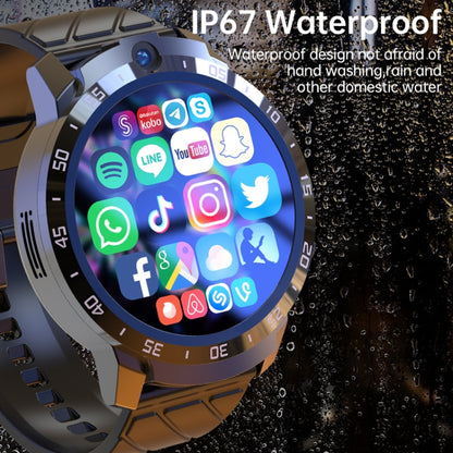 MT27 4G+64G 1.6 นิ้ว IP67 กันน้ำ 4G Android 8.1 ดูสมาร์ทรองรับอัตราการเต้นหัวใจ / GPS, Leather Band