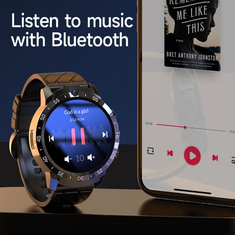 MT27 4G+64G 1.6 นิ้ว IP67 กันน้ำ 4G Android 8.1 ดูสมาร์ทรองรับอัตราการเต้นหัวใจ / GPS, Leather Band