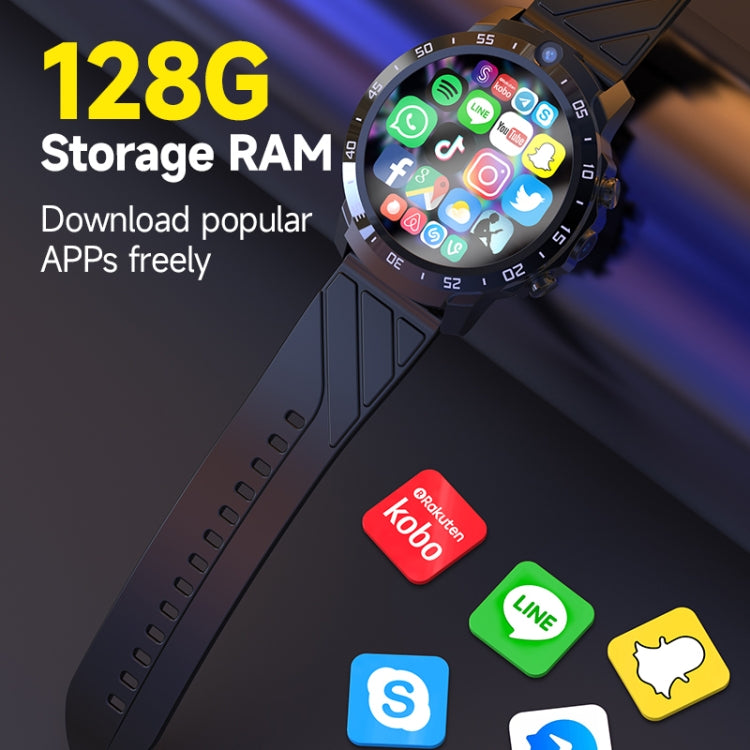 MT27 4G+64G 1.6 นิ้ว IP67 กันน้ำ 4G Android 8.1 ดูสมาร์ทรองรับอัตราการเต้นหัวใจ / GPS, Leather Band