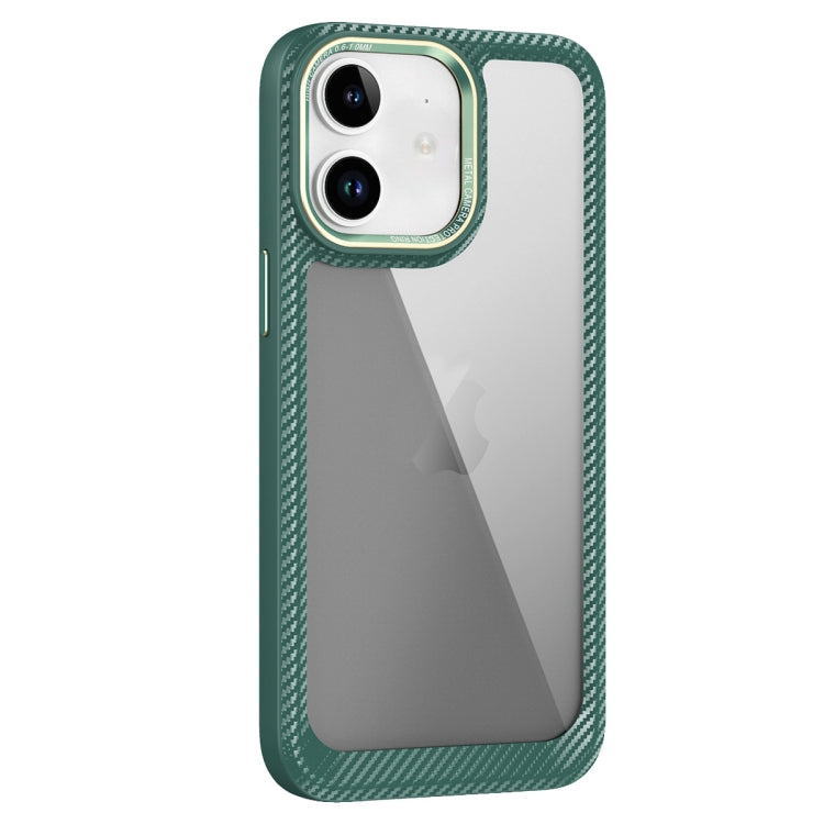 เคสโทรศัพท์แผงด้านหลังคาร์บอนไฟเบอร์โปร่งใส, For iPhone 11 Pro Max, For iPhone 11