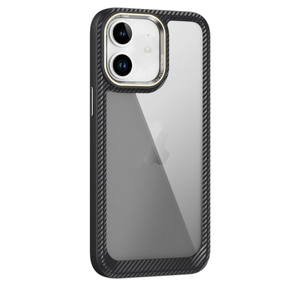 เคสโทรศัพท์แผงด้านหลังคาร์บอนไฟเบอร์โปร่งใส, For iPhone 11 Pro Max, For iPhone 11