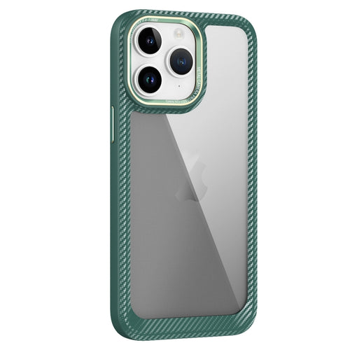 เคสโทรศัพท์แผงด้านหลังคาร์บอนไฟเบอร์โปร่งใส, For iPhone 11 Pro Max, For iPhone 11