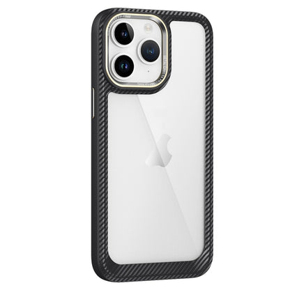 เคสโทรศัพท์แผงด้านหลังคาร์บอนไฟเบอร์โปร่งใส, For iPhone 11 Pro Max, For iPhone 11