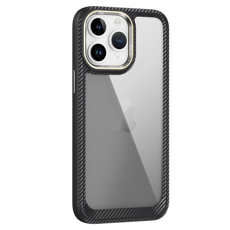 เคสโทรศัพท์แผงด้านหลังคาร์บอนไฟเบอร์โปร่งใส, For iPhone 11 Pro Max, For iPhone 11