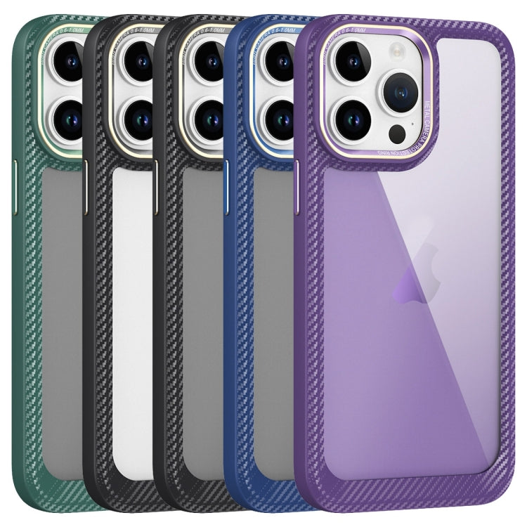 เคสโทรศัพท์แผงด้านหลังคาร์บอนไฟเบอร์โปร่งใส, For iPhone 11 Pro Max, For iPhone 11