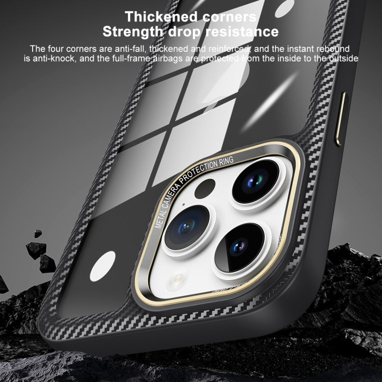 เคสโทรศัพท์แผงด้านหลังคาร์บอนไฟเบอร์โปร่งใส, For iPhone 11 Pro Max, For iPhone 11