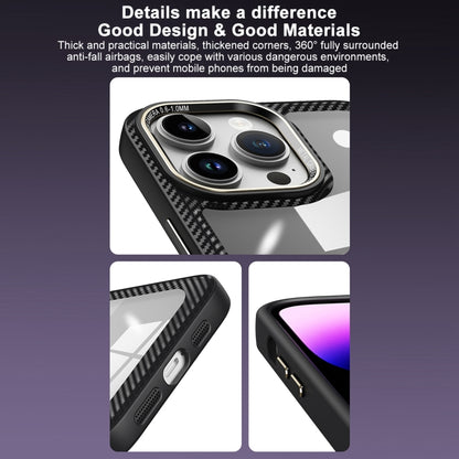 เคสโทรศัพท์แผงด้านหลังคาร์บอนไฟเบอร์โปร่งใส, For iPhone 11 Pro Max, For iPhone 11